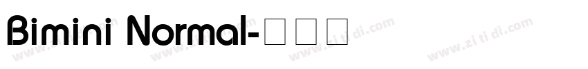 Bimini Normal字体转换